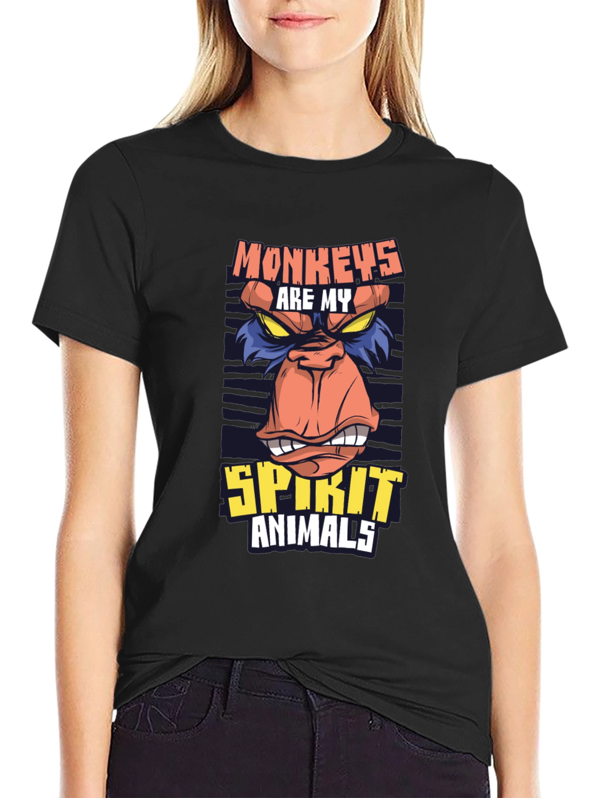 Monkeys Are My Spirit Animal Graphic T-Shirt