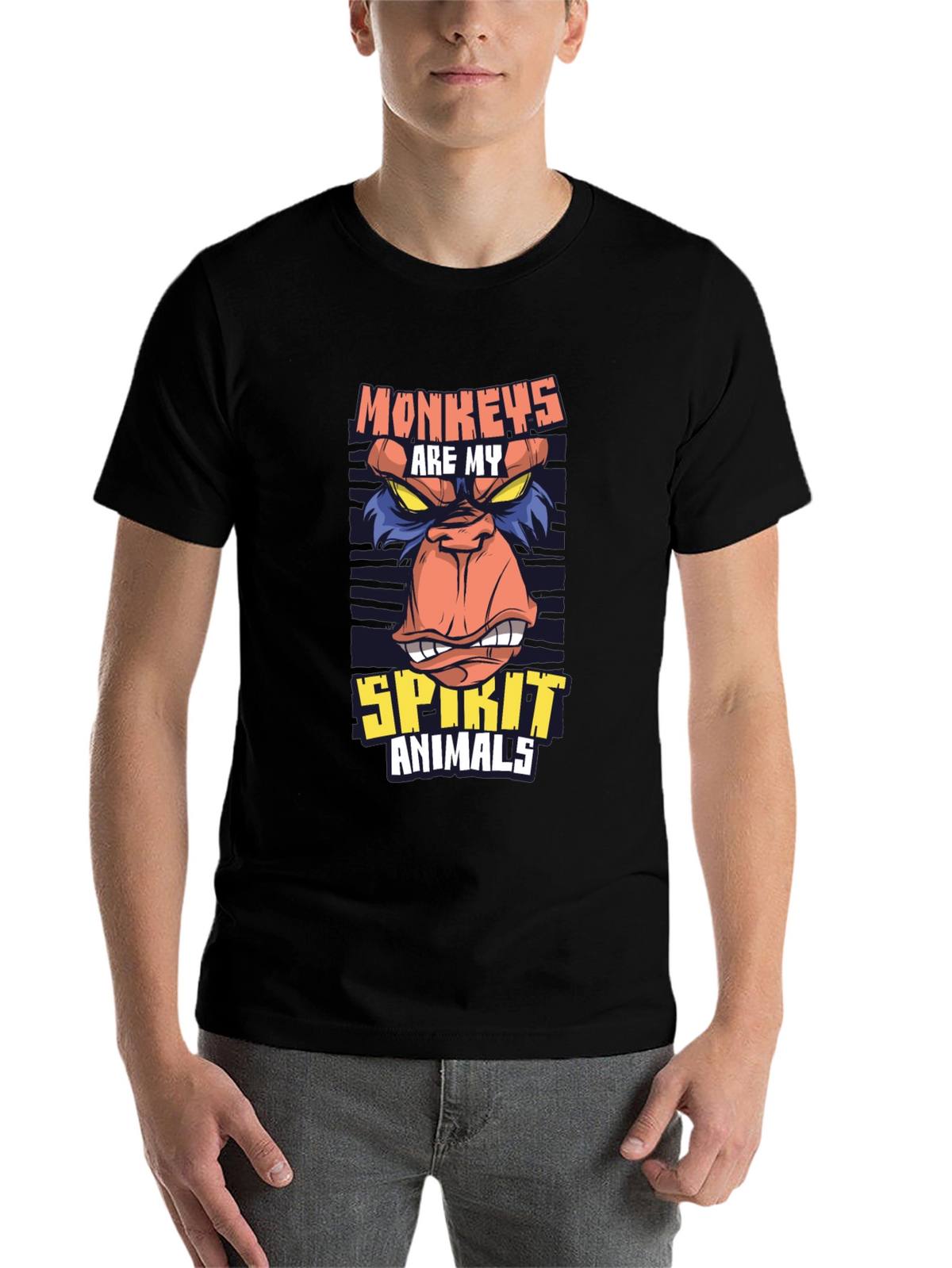 Monkeys Are My Spirit Animal Graphic T-Shirt