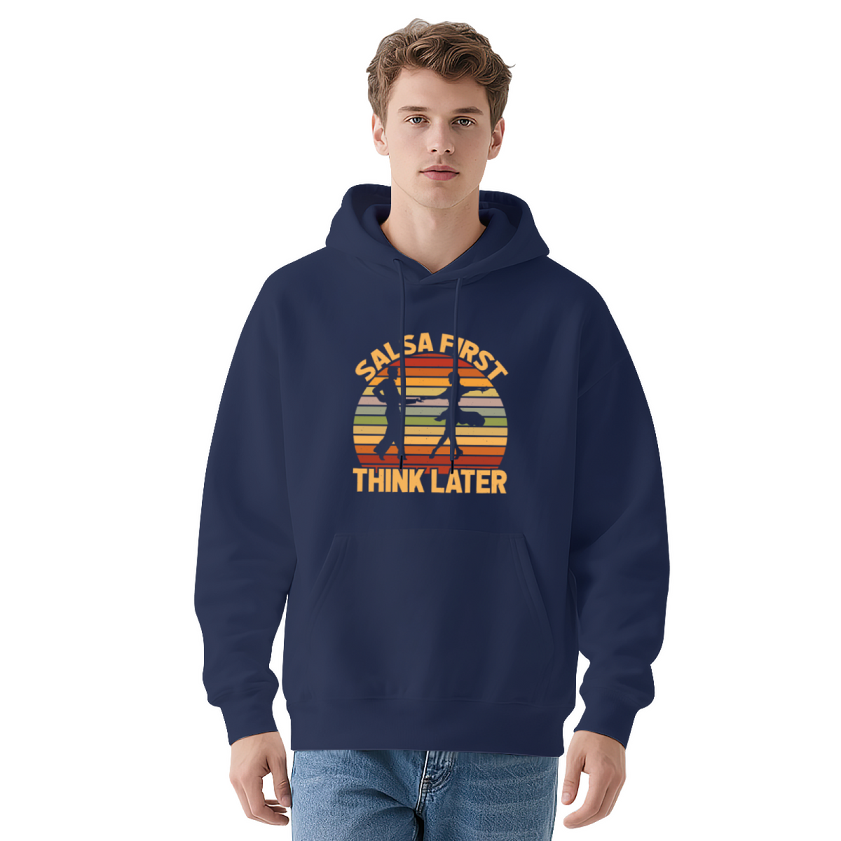 Retro Sunset Graphic Hoodie