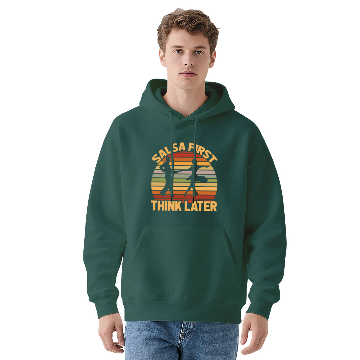 Retro Sunset Graphic Hoodie