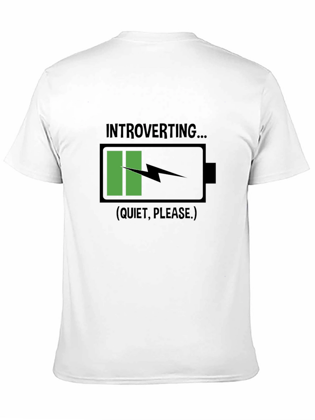 Introverting Battery Black T-Shirt