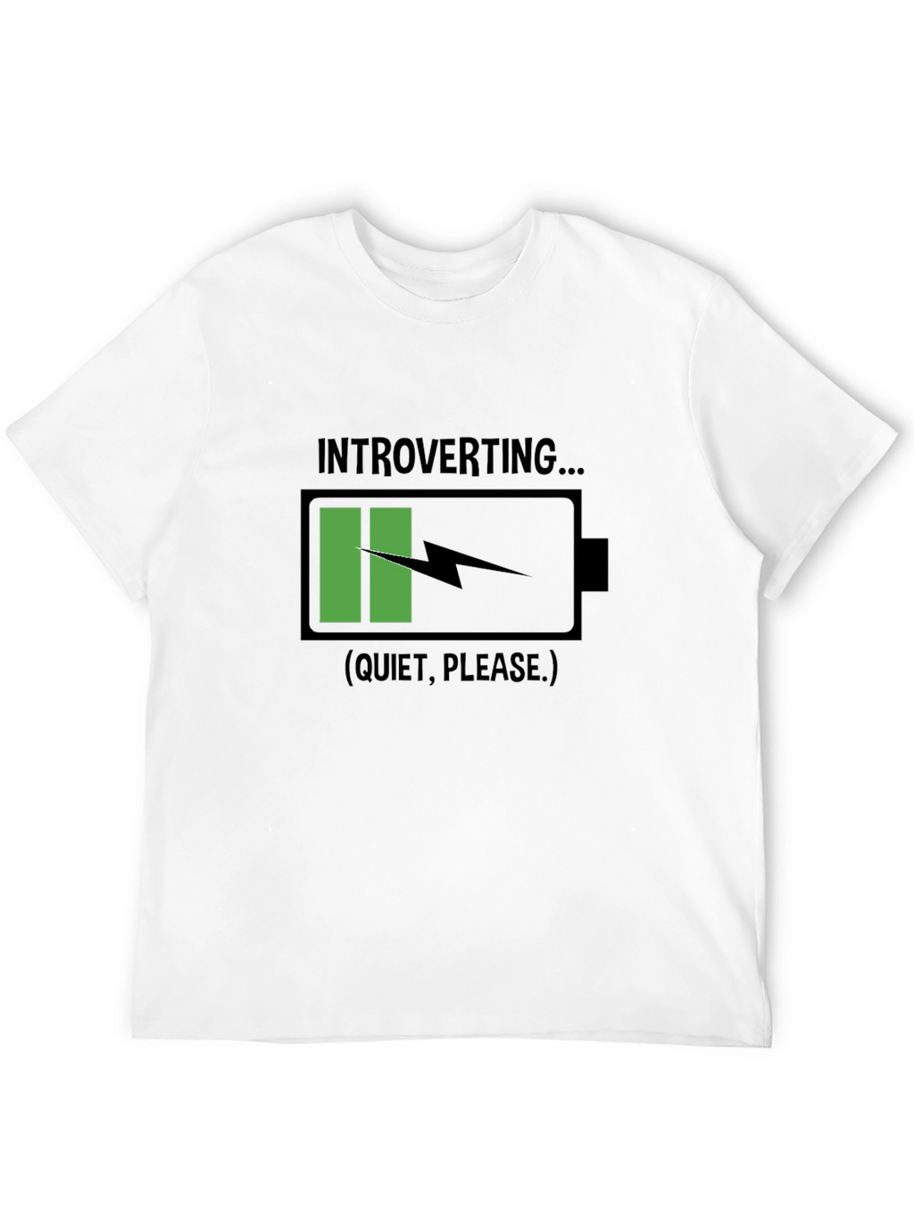 Introverting Battery Black T-Shirt