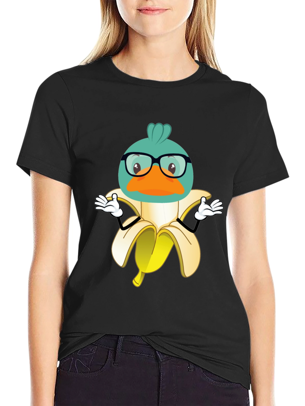 Duck Banana T-Shirt - Quirky Graphic Tee