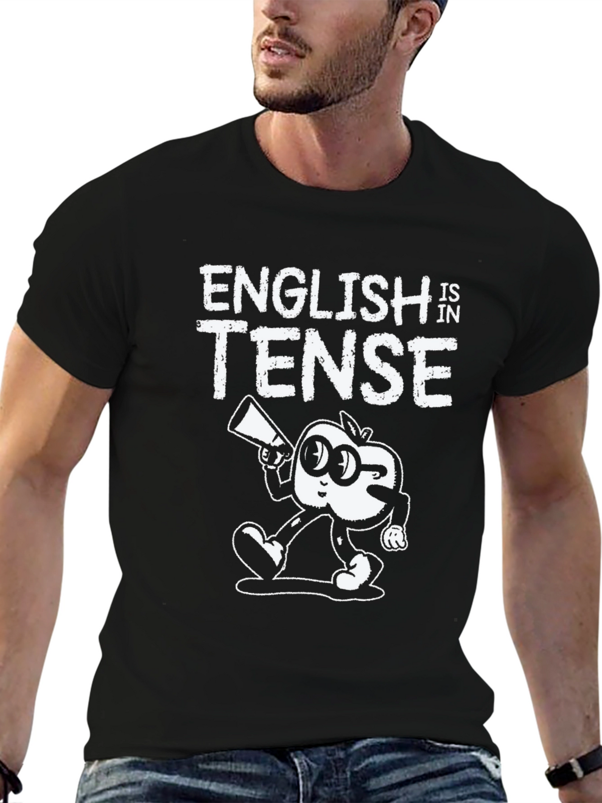 English is Tense Graphic Tee