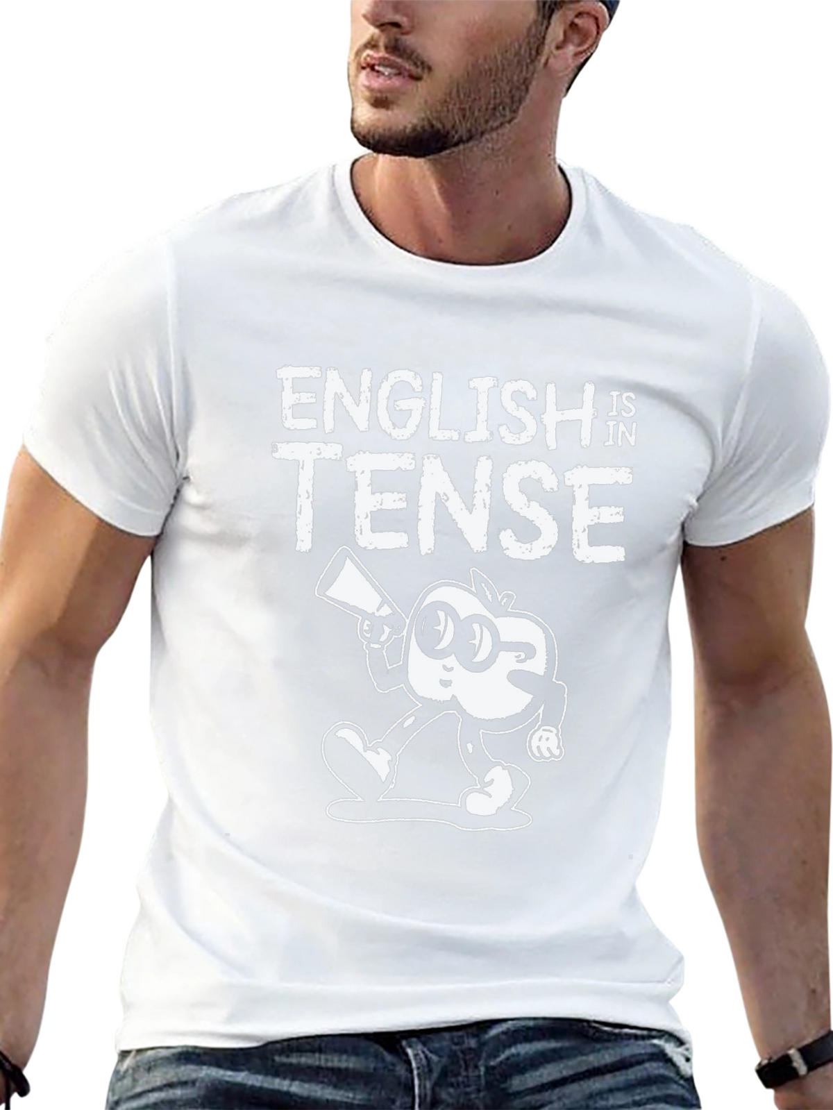 English is Tense Graphic Tee