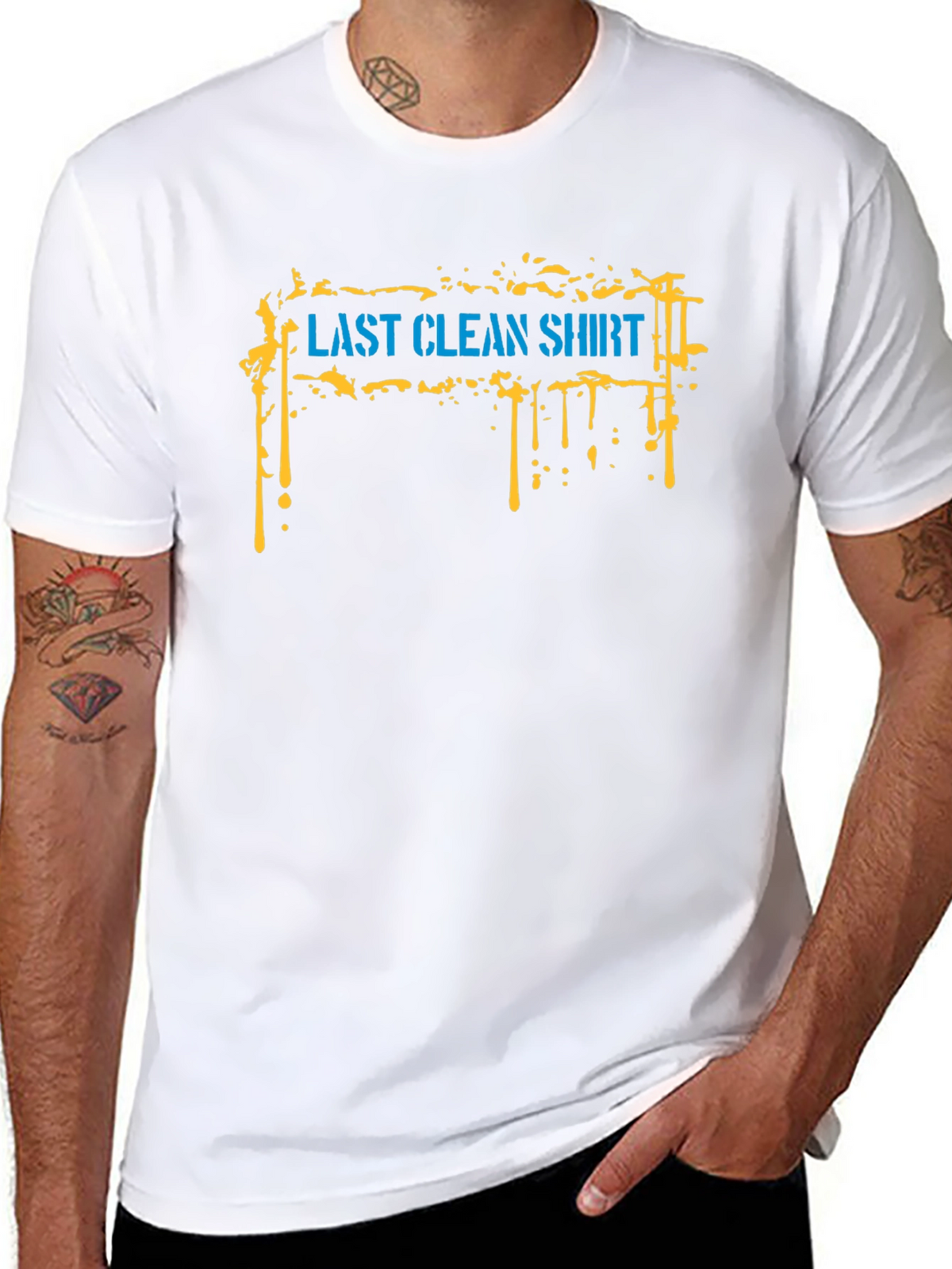 Last Clean Shirt Graphic Tee - Black Cotton