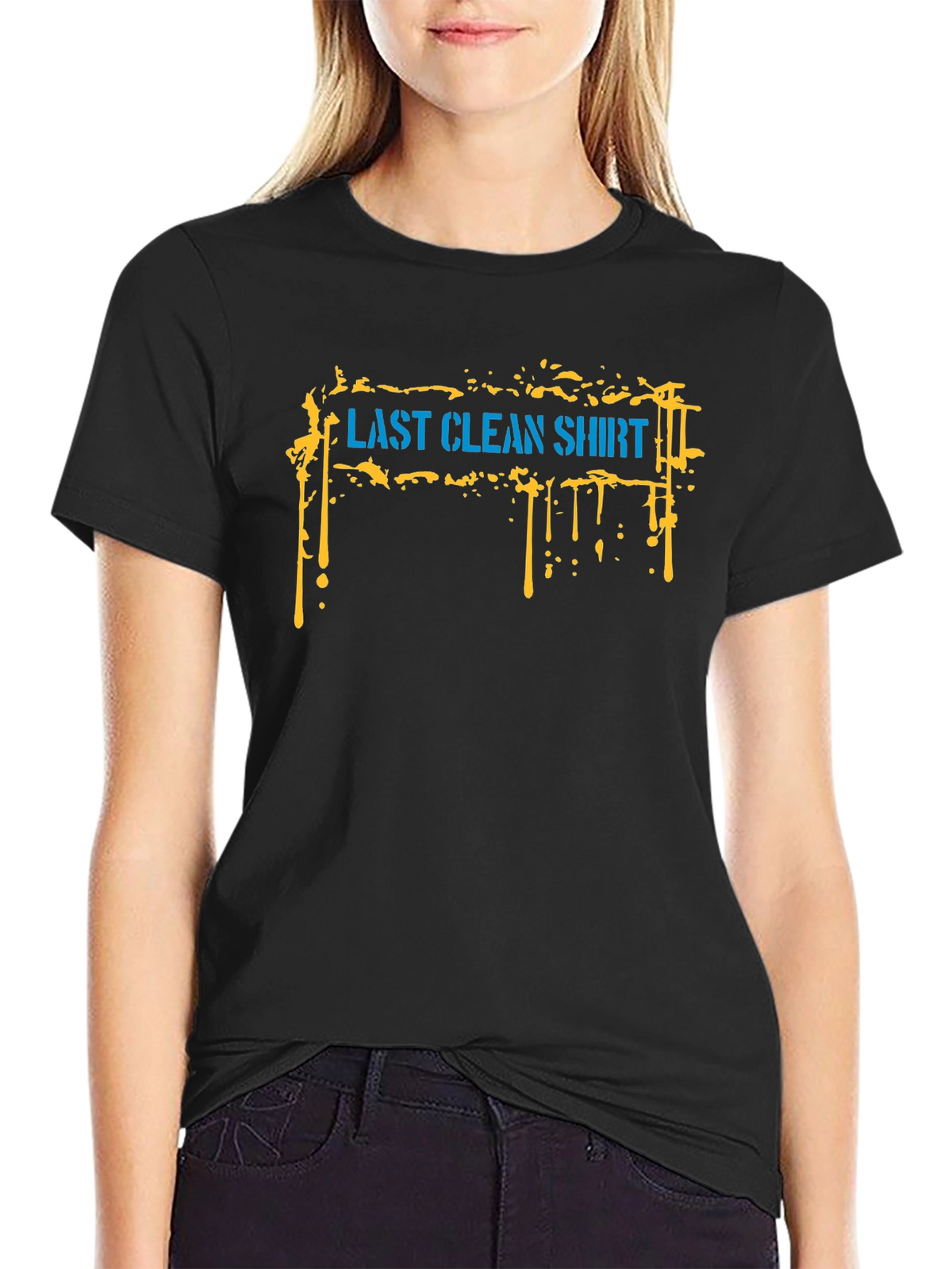 Last Clean Shirt Graphic Tee - Black Cotton