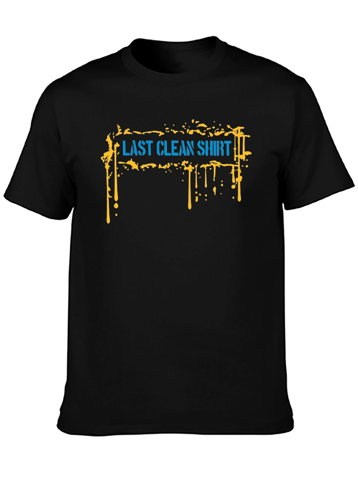 Last Clean Shirt Graphic Tee - Black Cotton