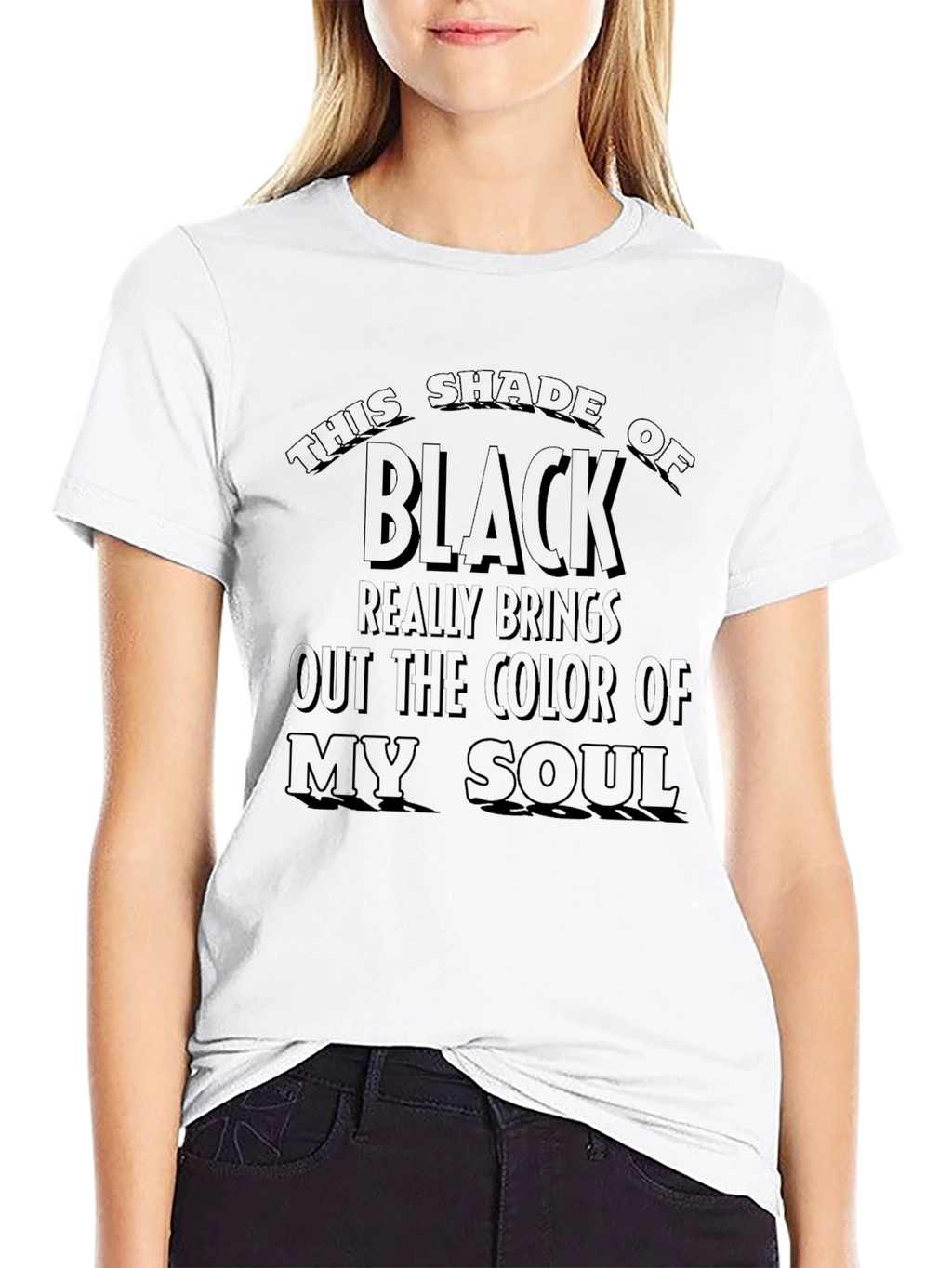 Black T-Shirt: Shade of Black Humor Tee