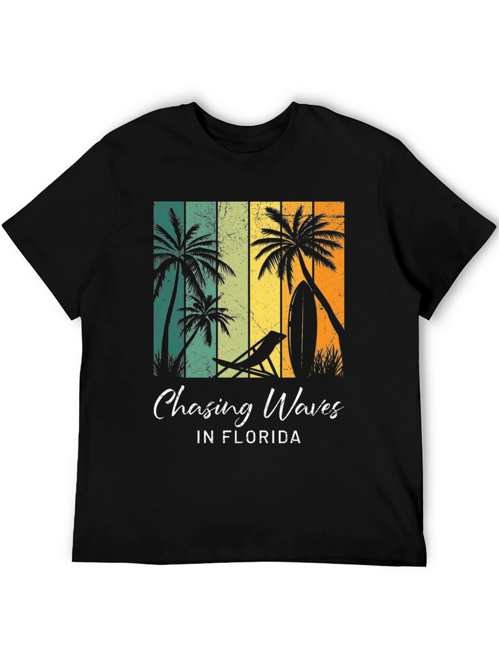 Chasing Waves Florida T-Shirt - Retro Beach Design