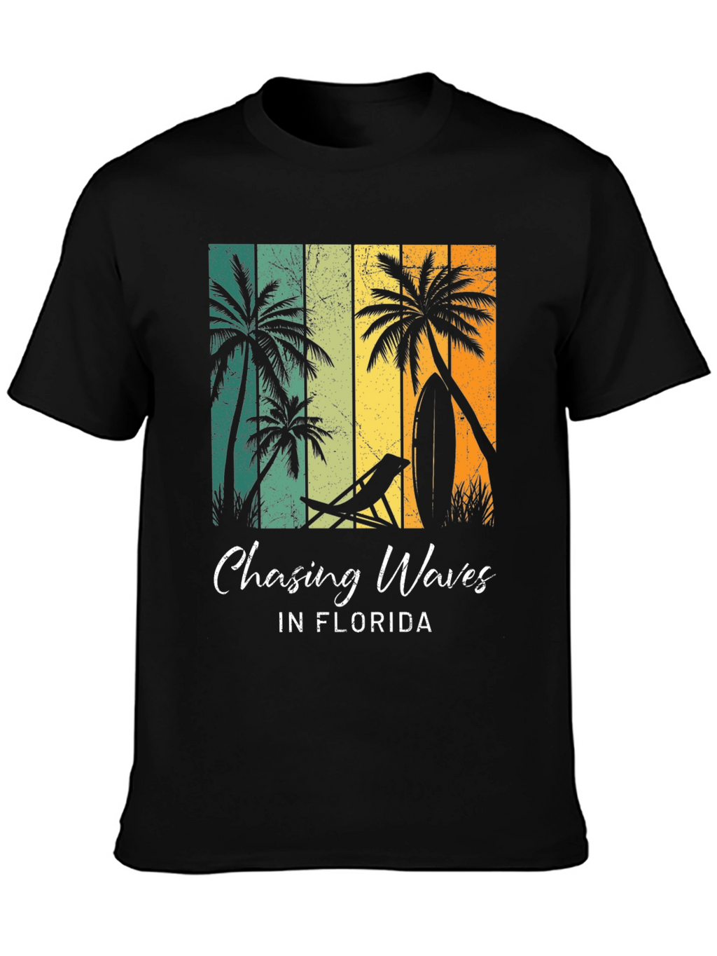Chasing Waves Florida T-Shirt - Retro Beach Design