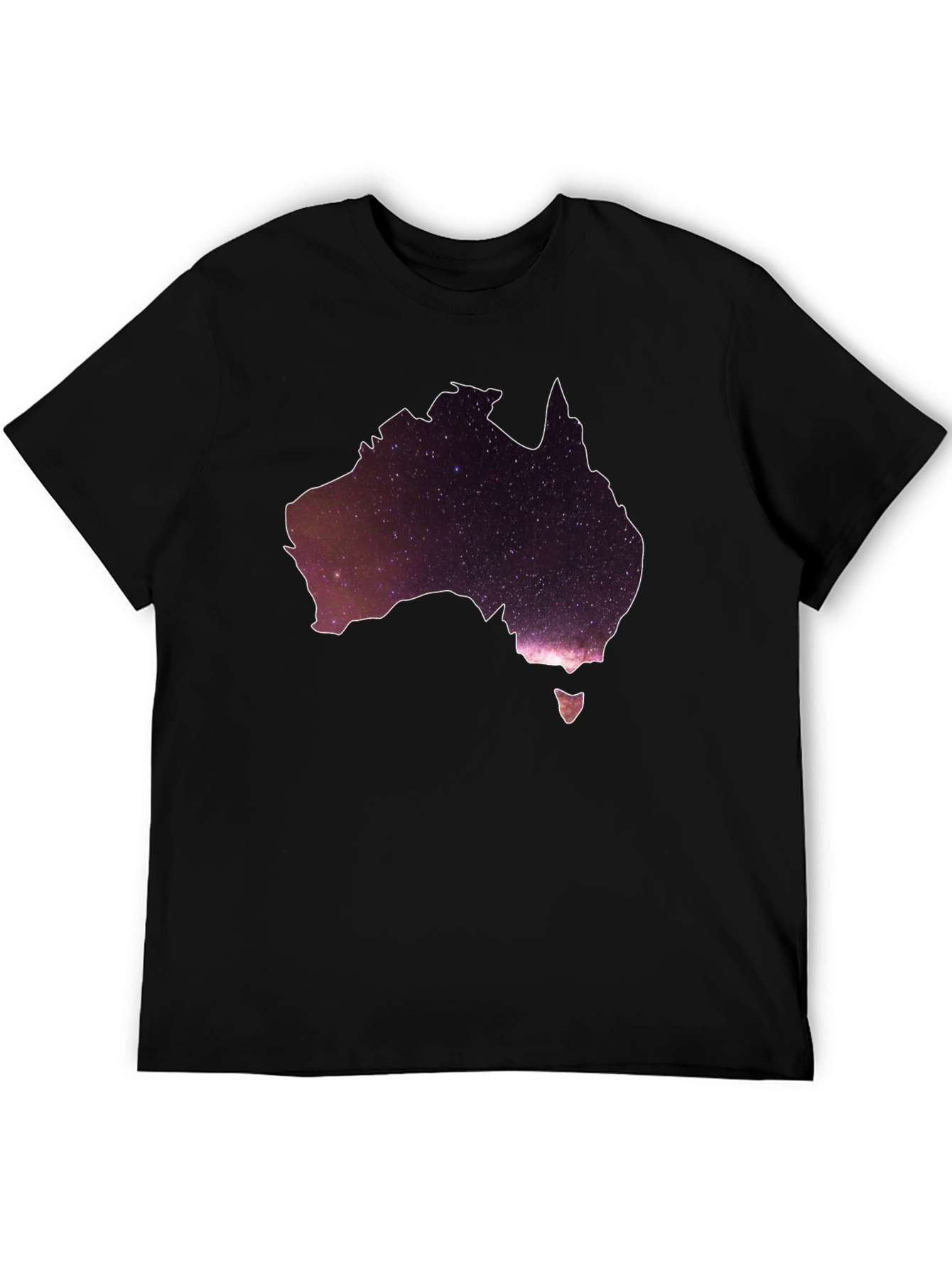 Australia Galaxy T-Shirt - Mens Black Tee