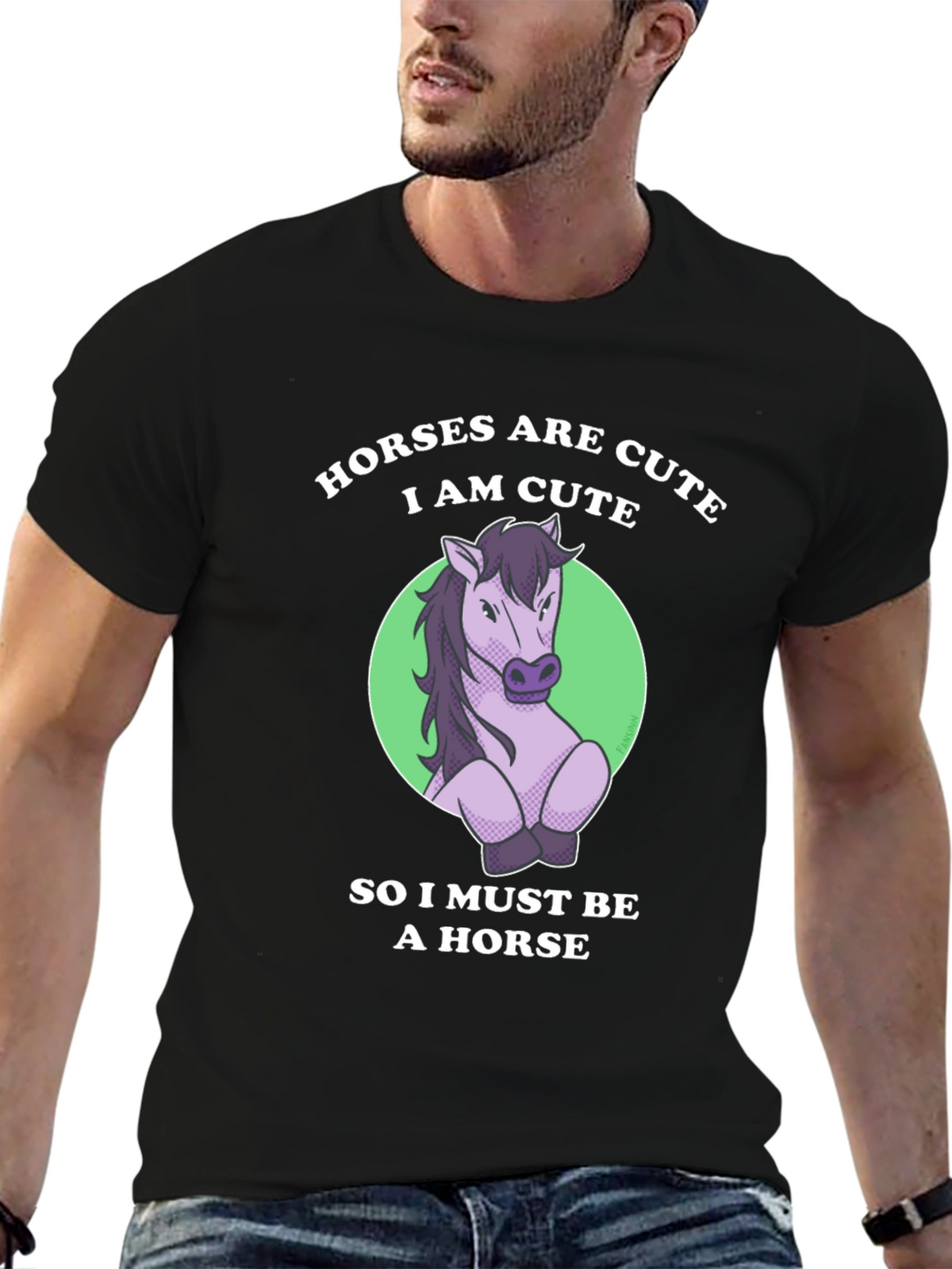 Cute Horse T-Shirt - Funny Animal Lover Tee