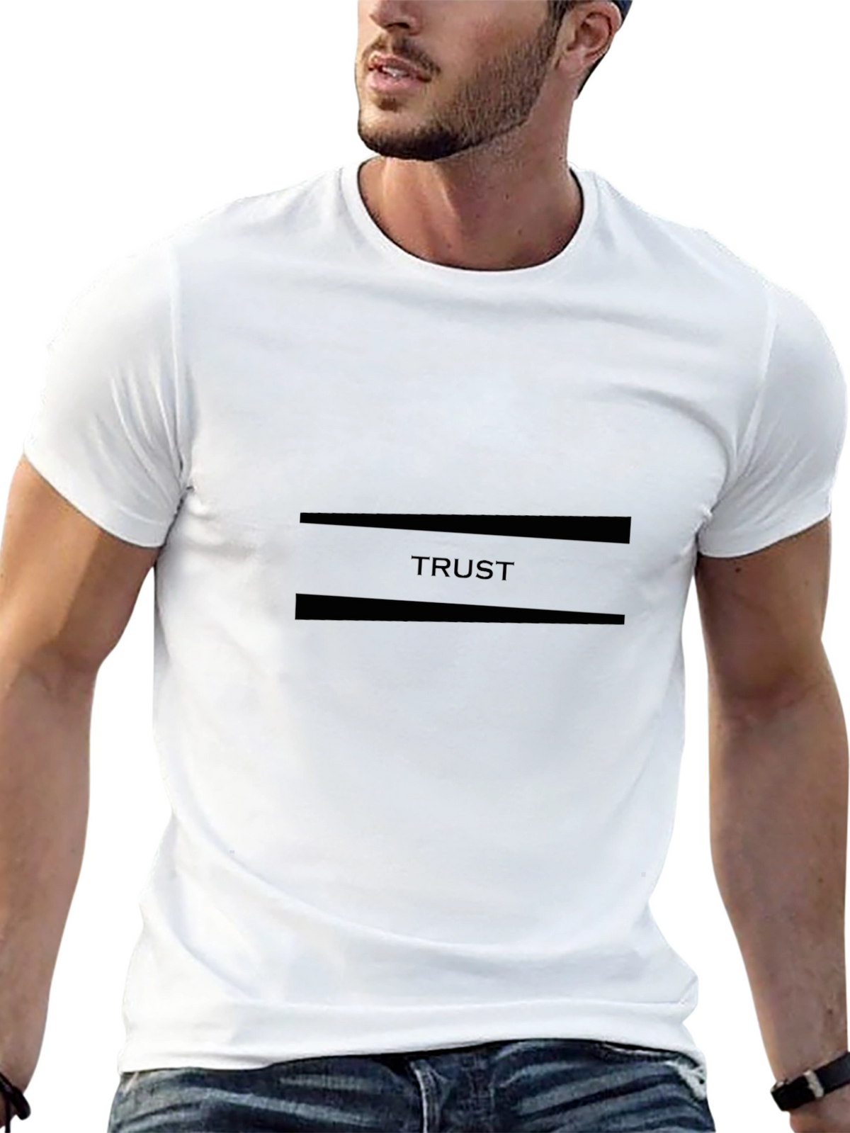 Trust Black Graphic Tee