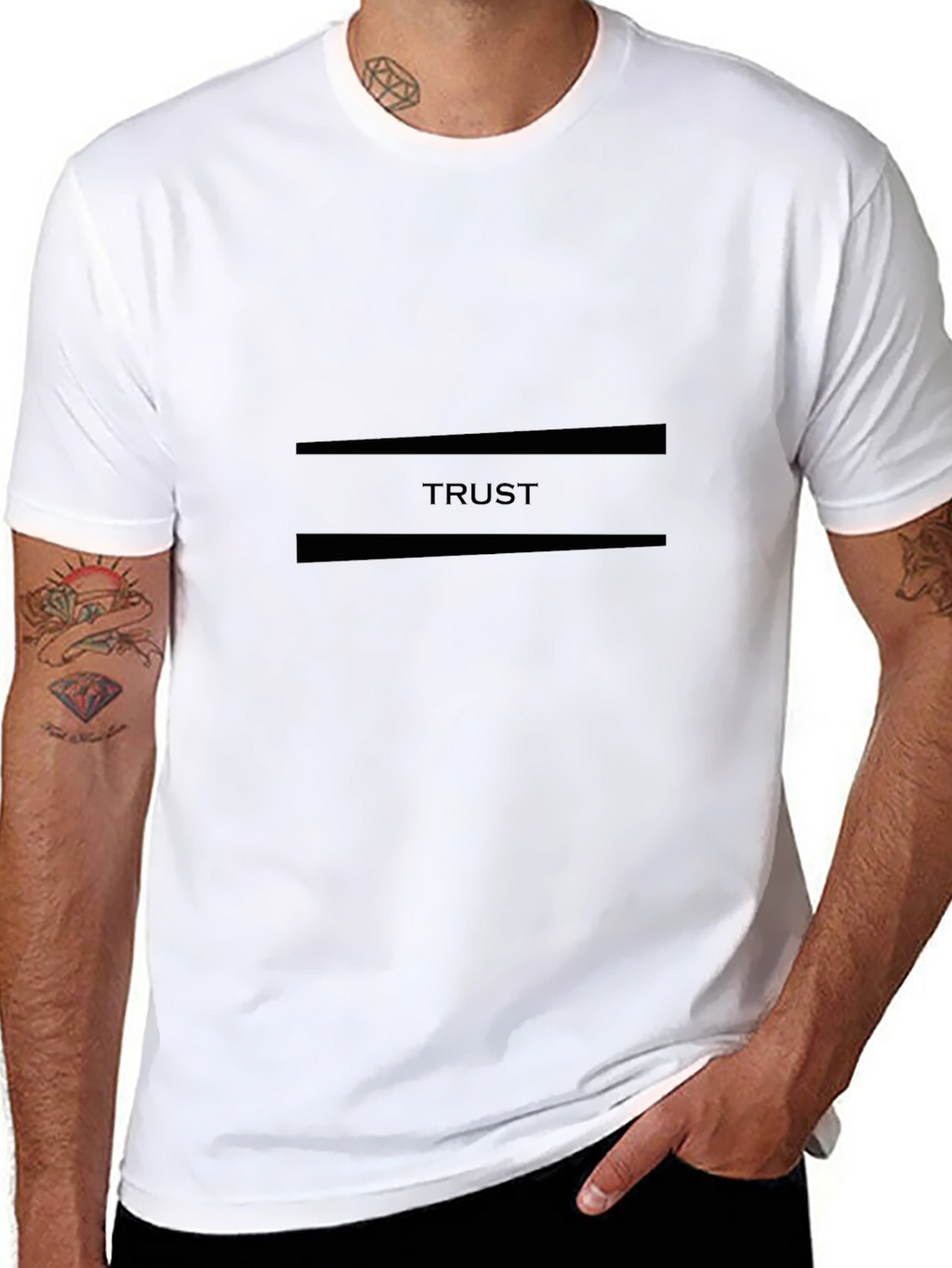 Trust Black Graphic Tee