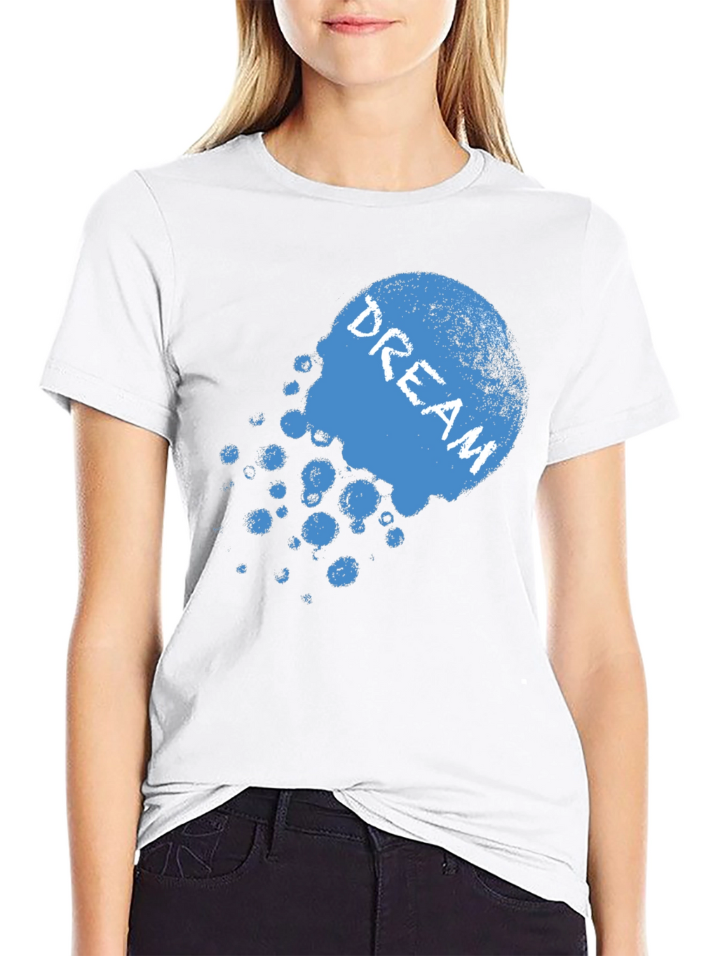 Dream Graphic Print Black T-Shirt