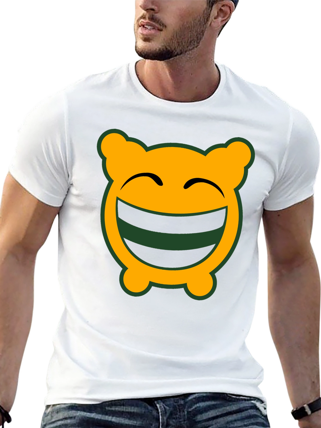 Funny Face Graphic Tee - Black