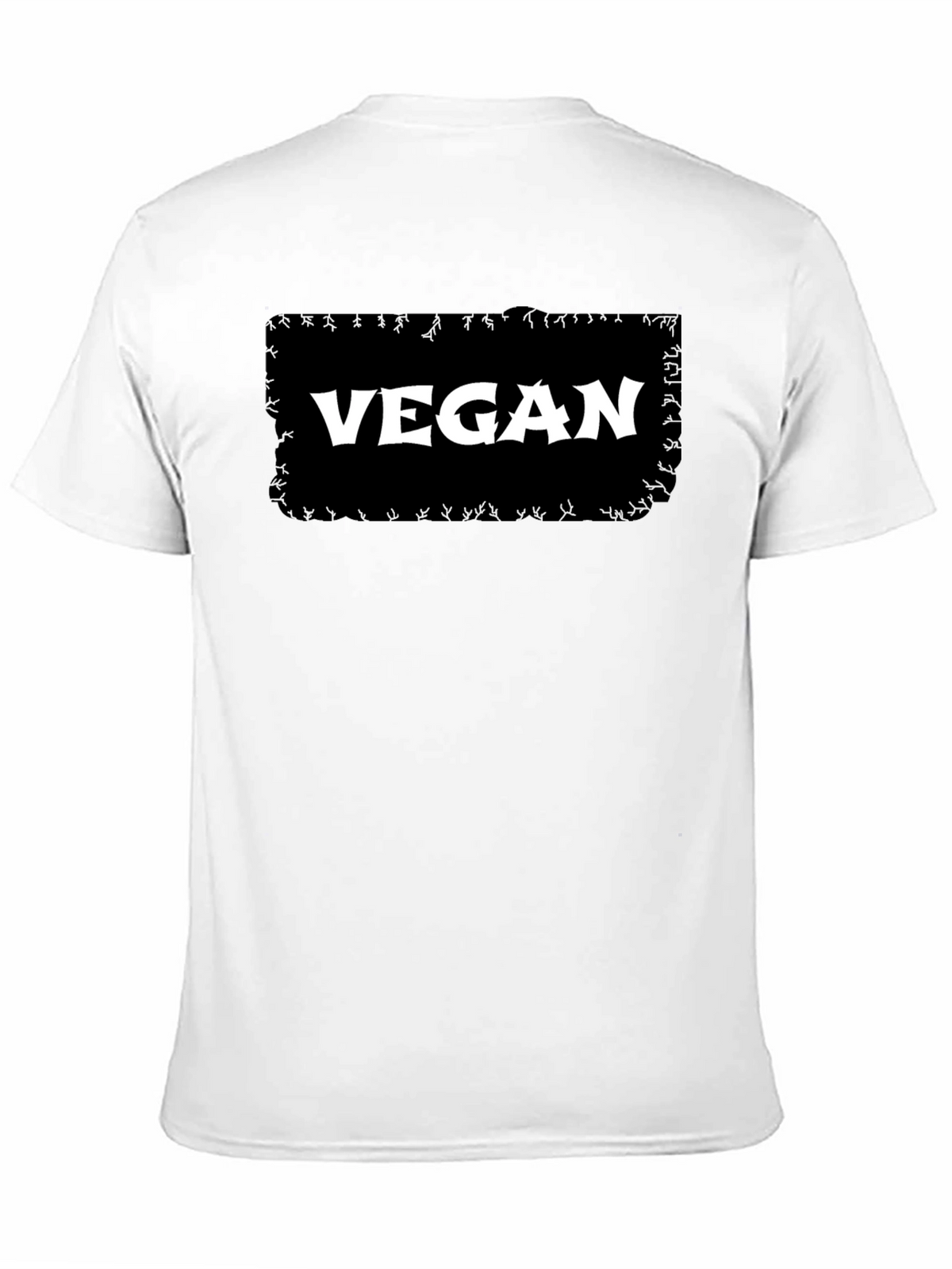 Vegan Graphic T-Shirt - Black Cotton Tee