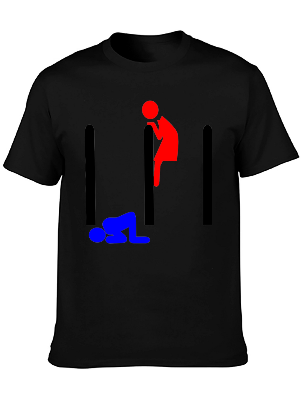 Stick Figure Prison Humor Graphic Tee
