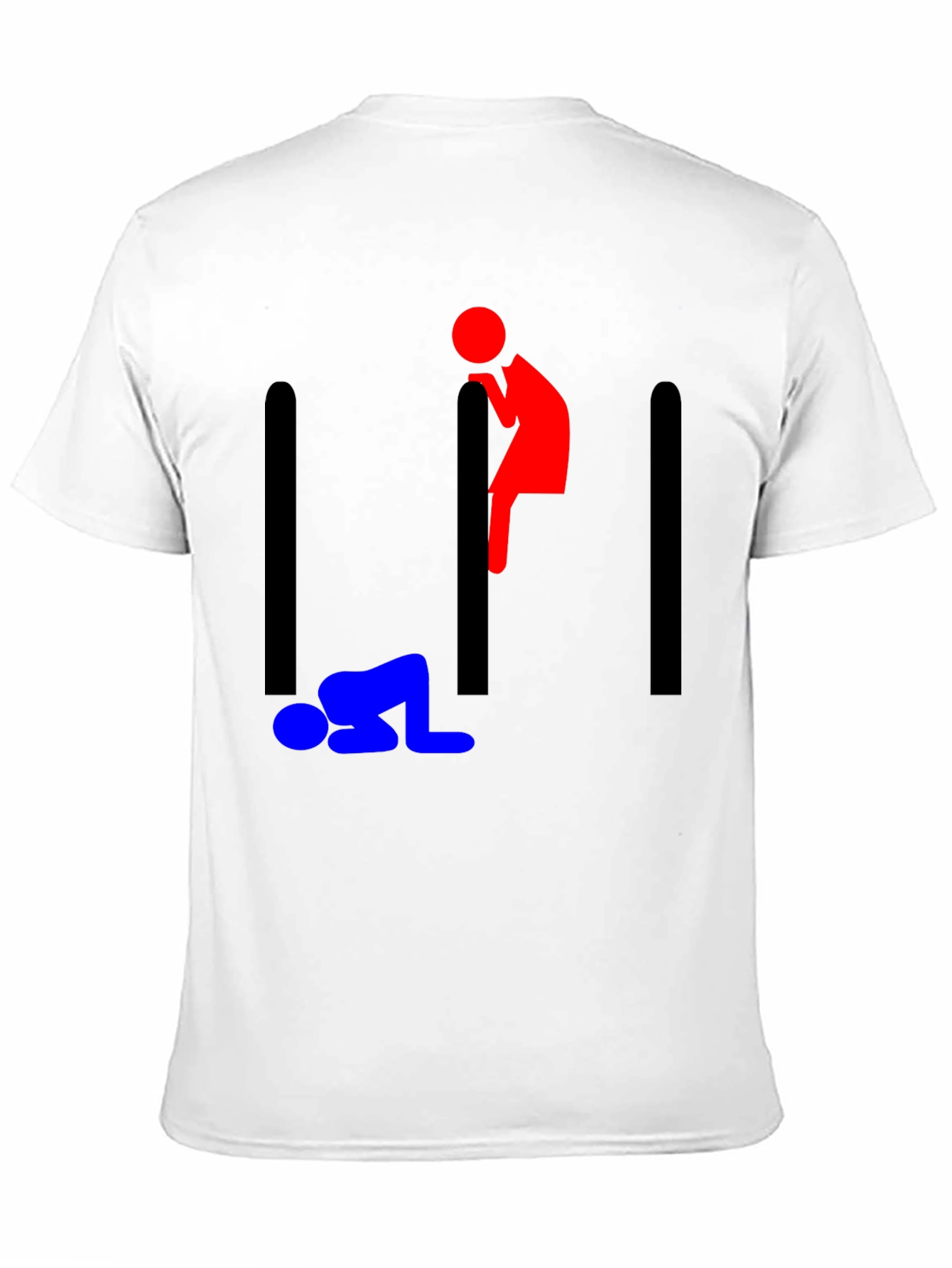 Stick Figure Prison Humor Graphic Tee