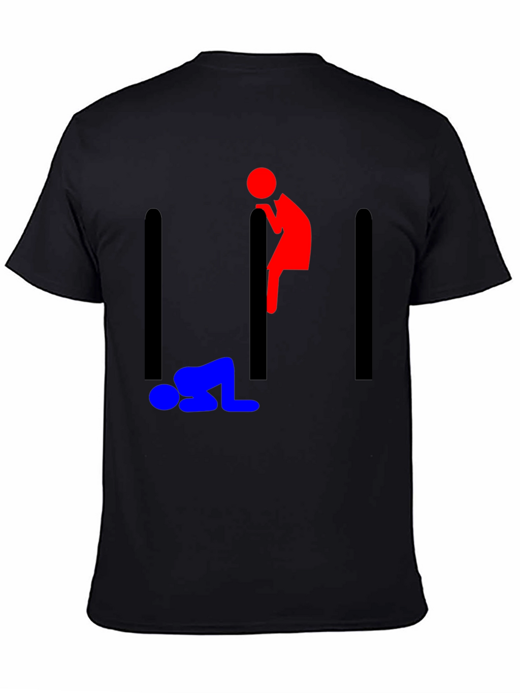 Stick Figure Prison Humor Graphic Tee