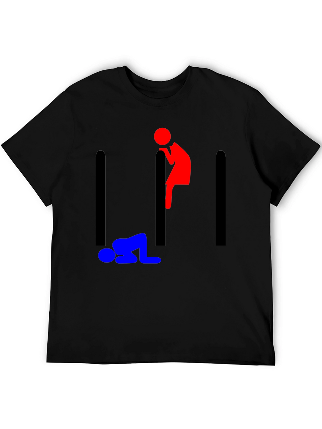 Stick Figure Prison Humor Graphic Tee