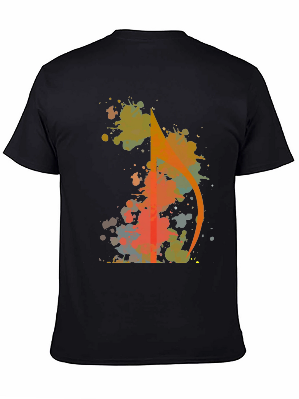 Abstract Arrow Splatter Graphic Tee