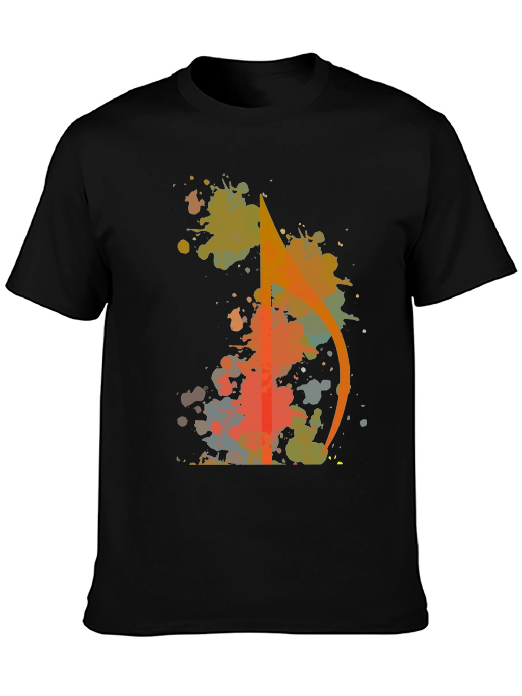 Abstract Arrow Splatter Graphic Tee