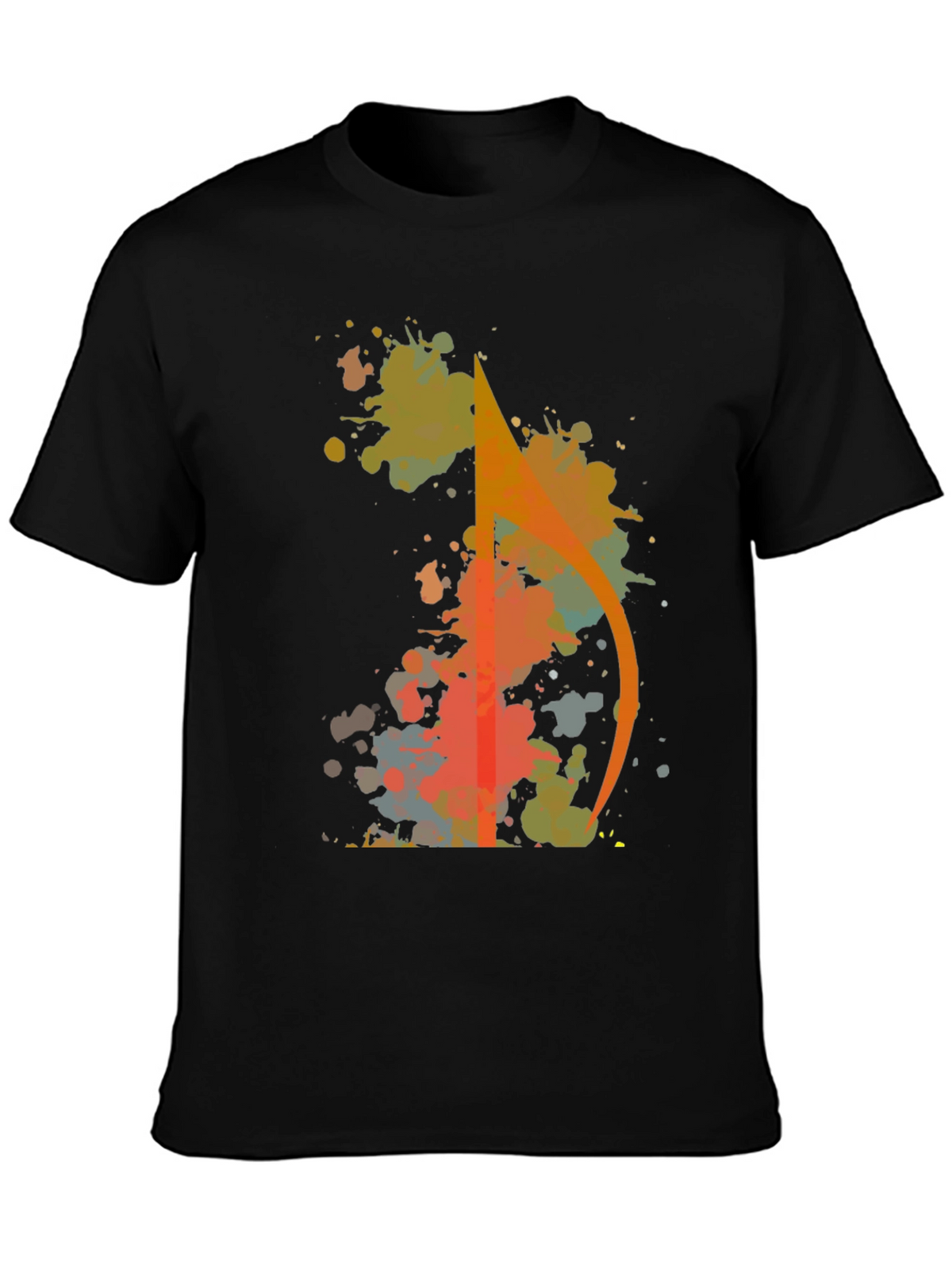 Abstract Arrow Splatter Graphic Tee