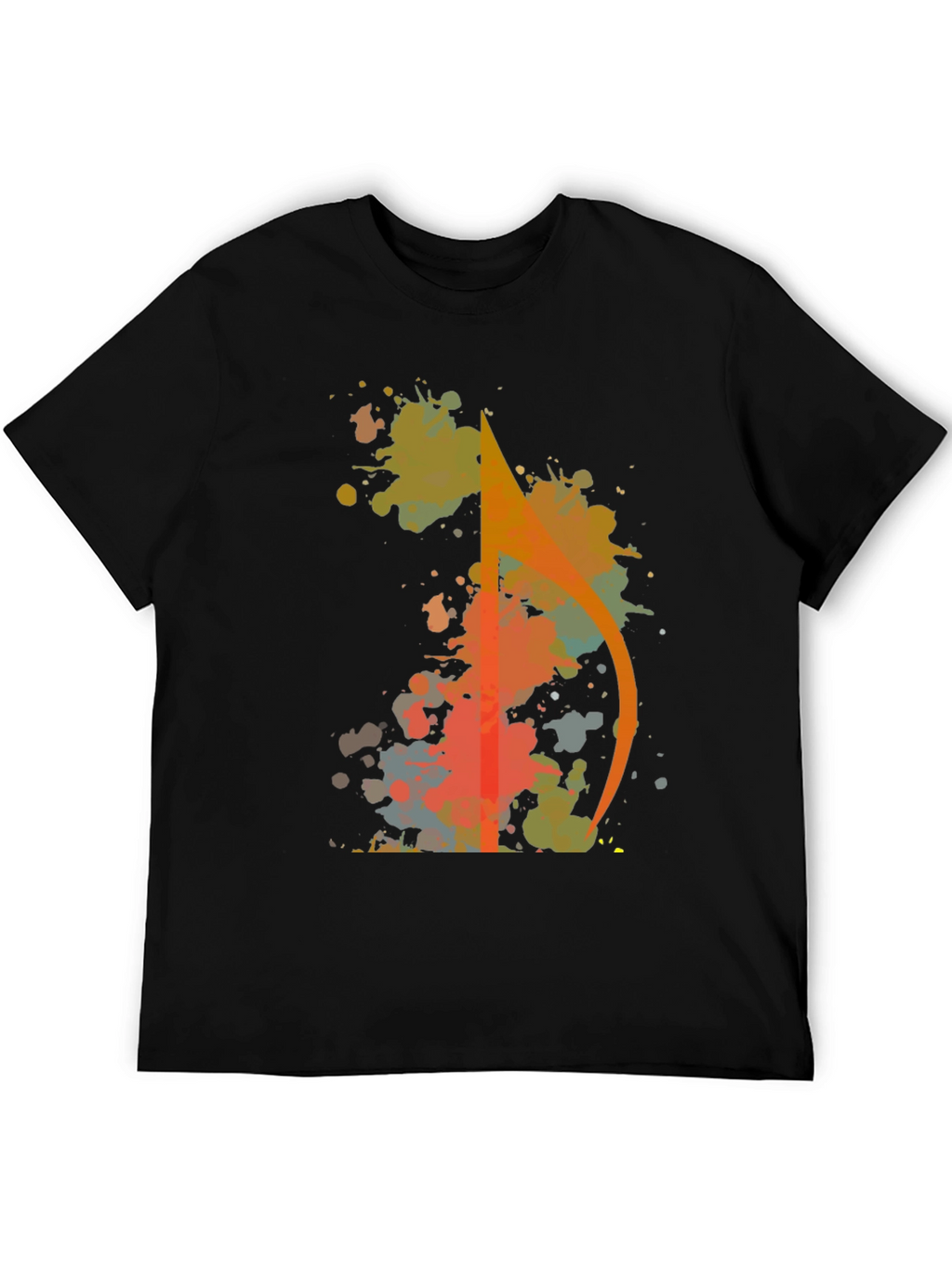 Abstract Arrow Splatter Graphic Tee