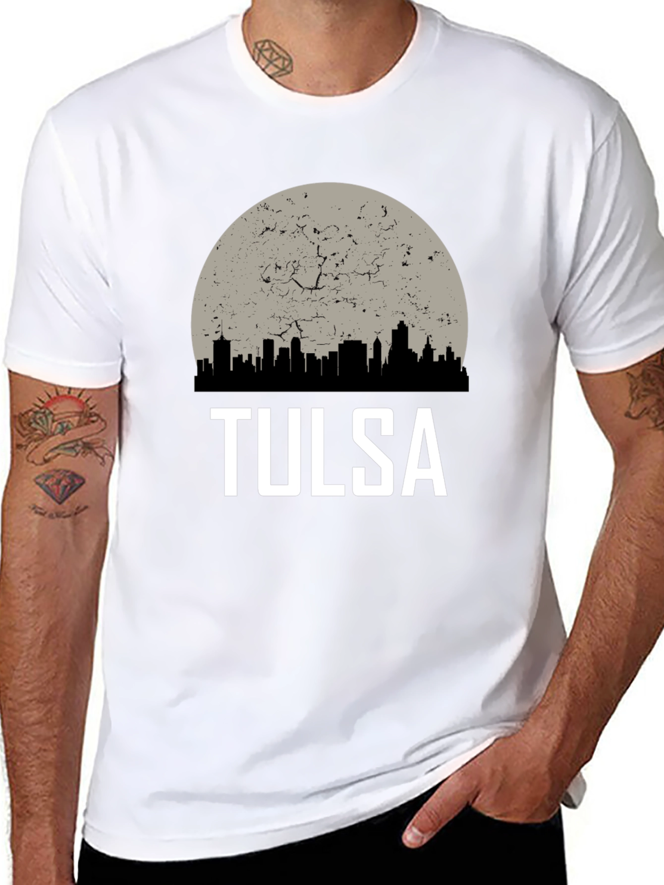 Tulsa City Skyline Graphic Tee