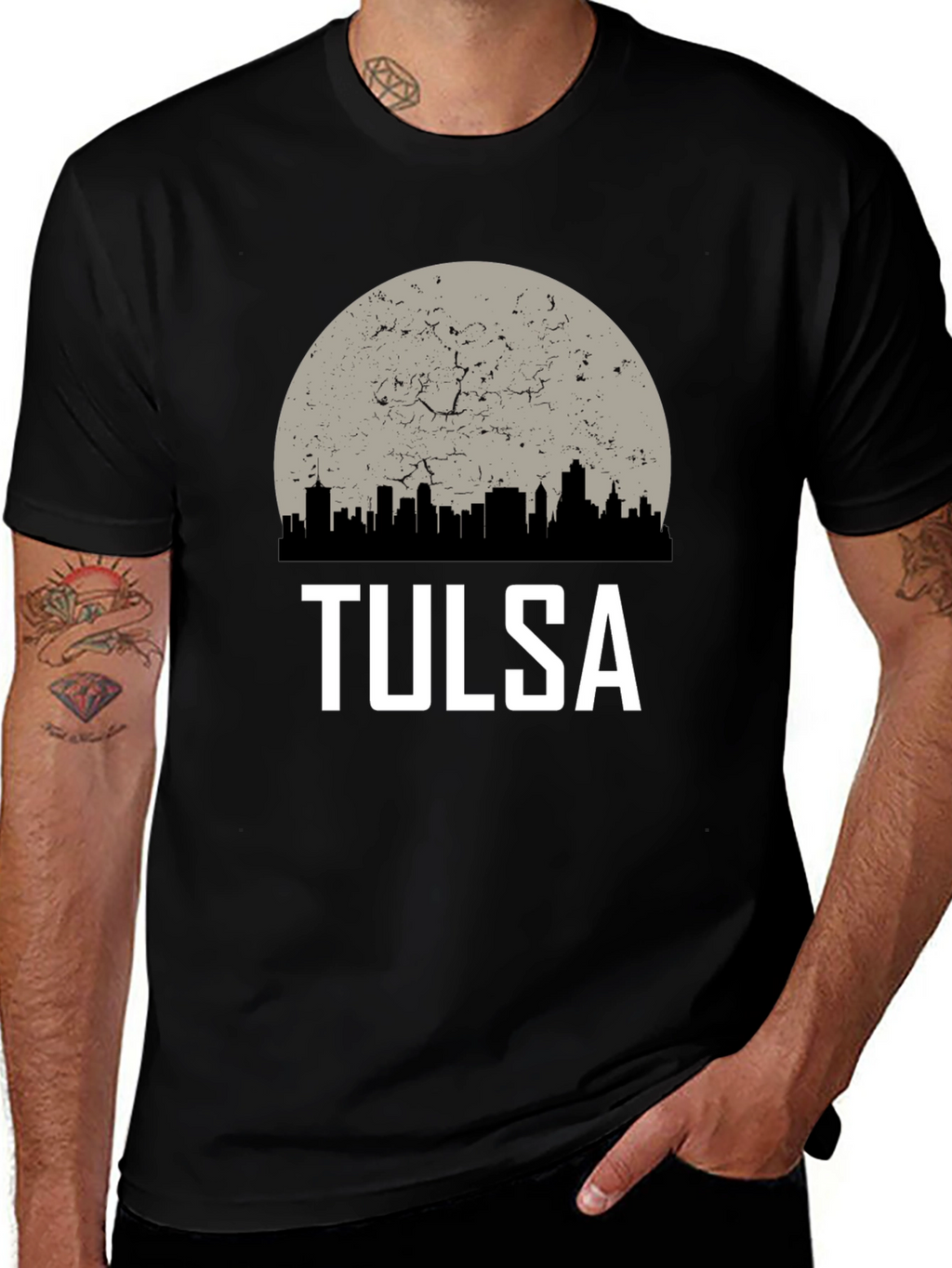 Tulsa City Skyline Graphic Tee