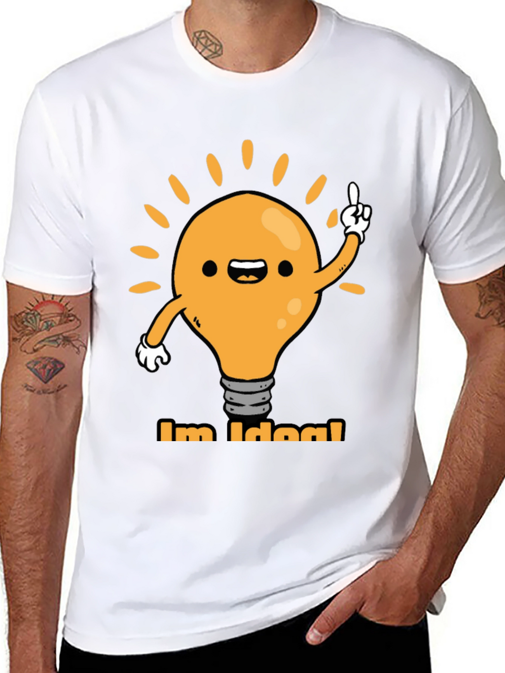 Im Idea! Graphic Tee - Black Cotton T-Shirt