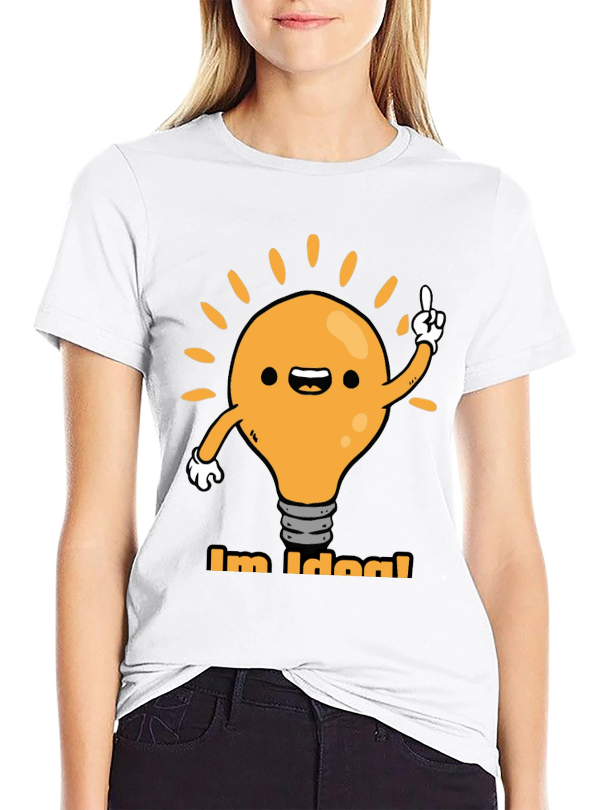 Im Idea! Graphic Tee - Black Cotton T-Shirt