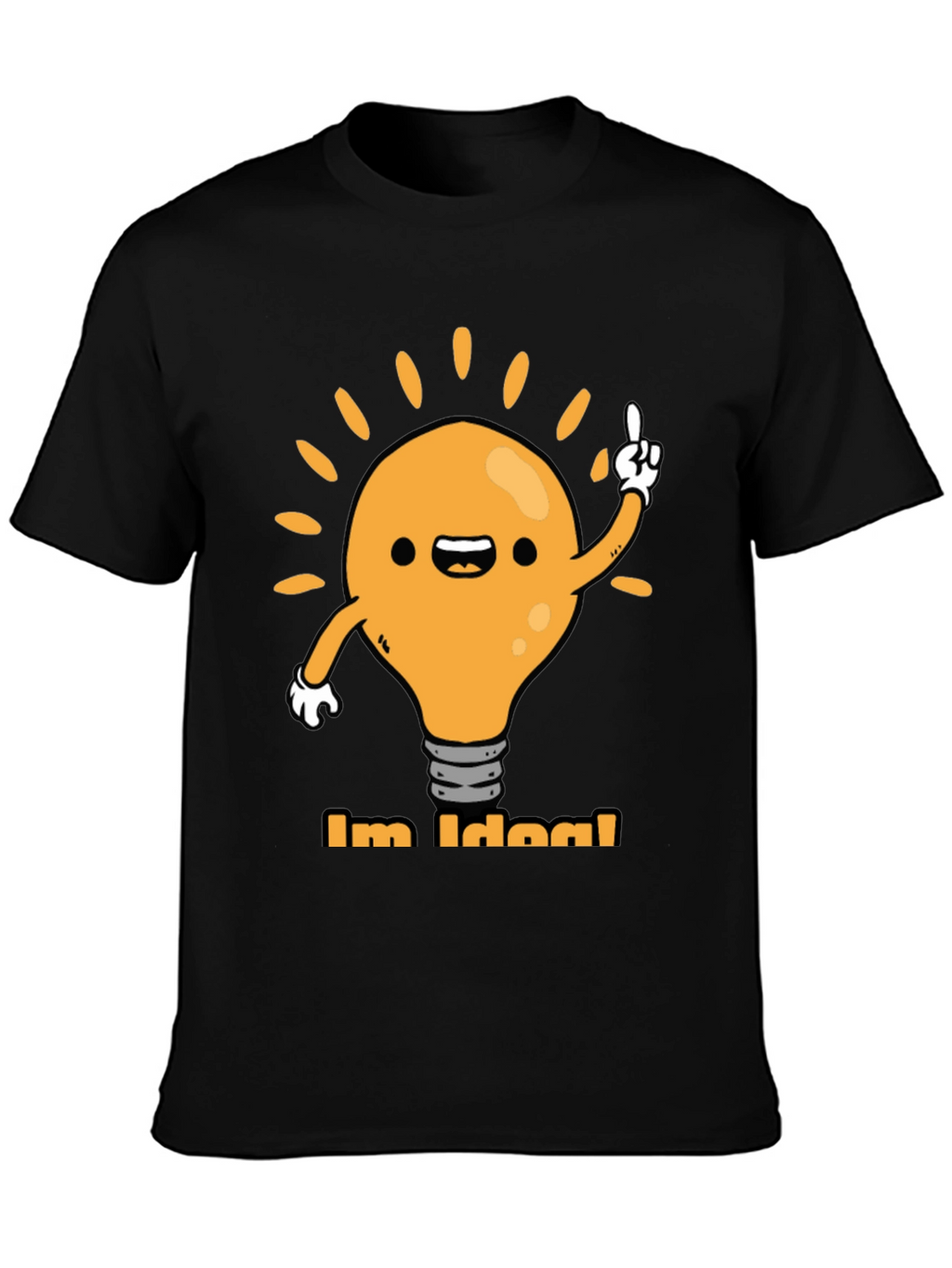Im Idea! Graphic Tee - Black Cotton T-Shirt