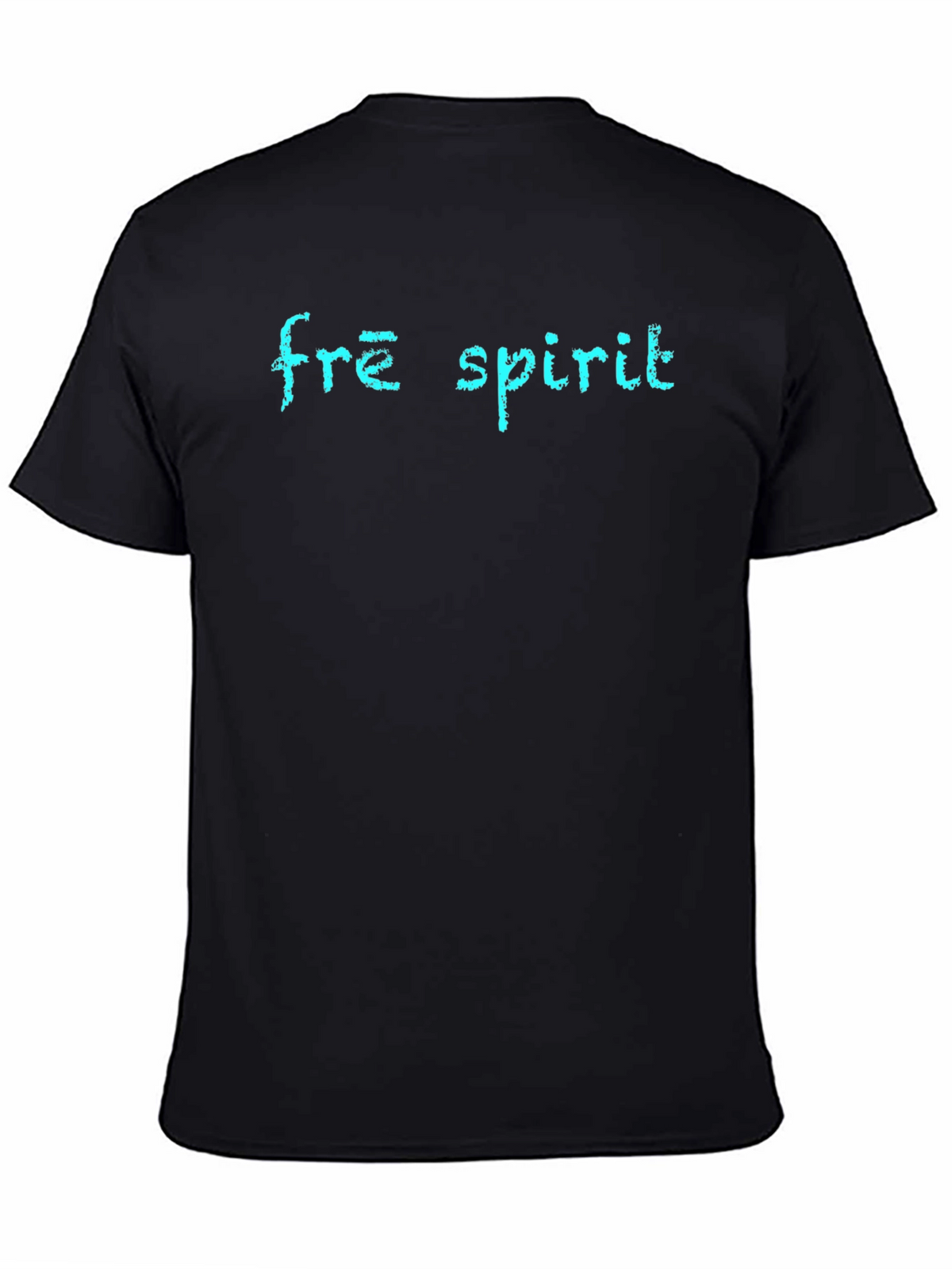 Free Spirit Graphic Print Black T-Shirt