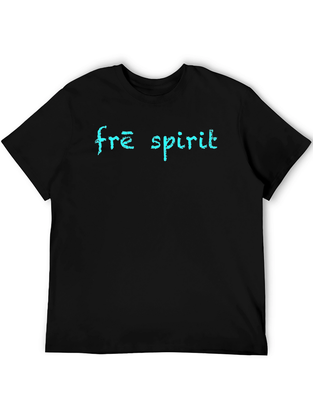 Free Spirit Graphic Print Black T-Shirt