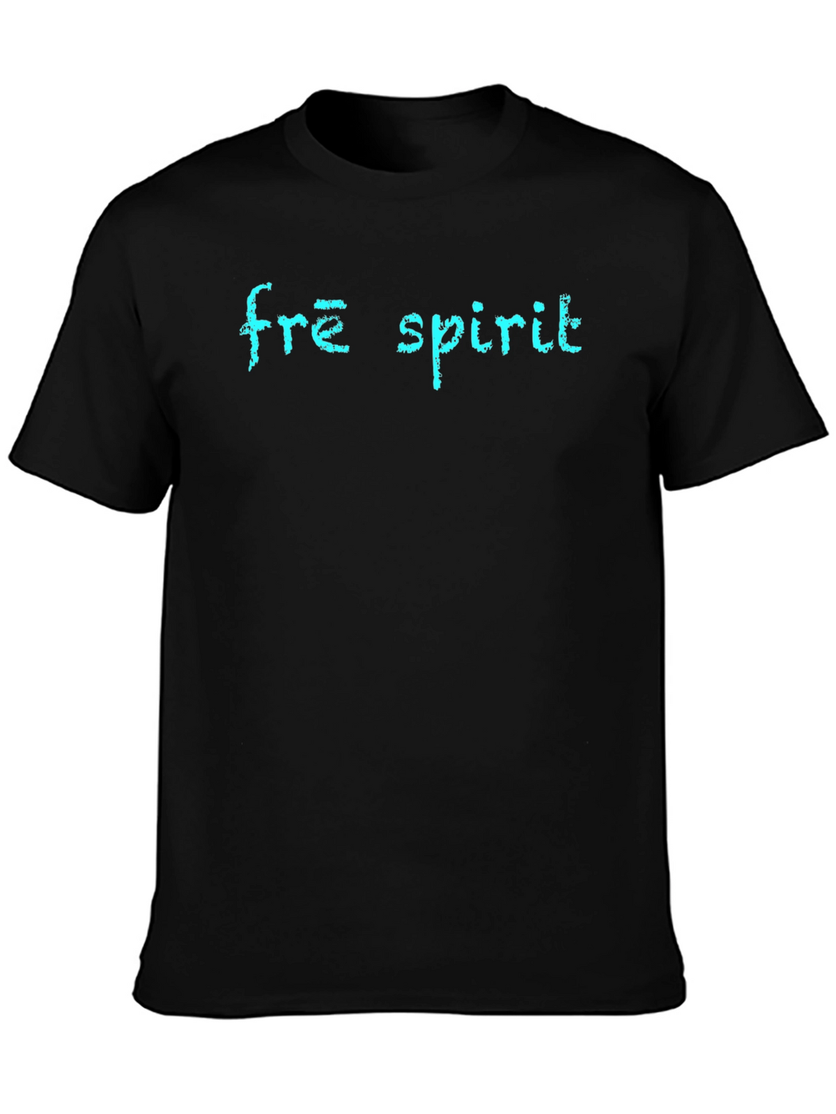 Free Spirit Graphic Print Black T-Shirt
