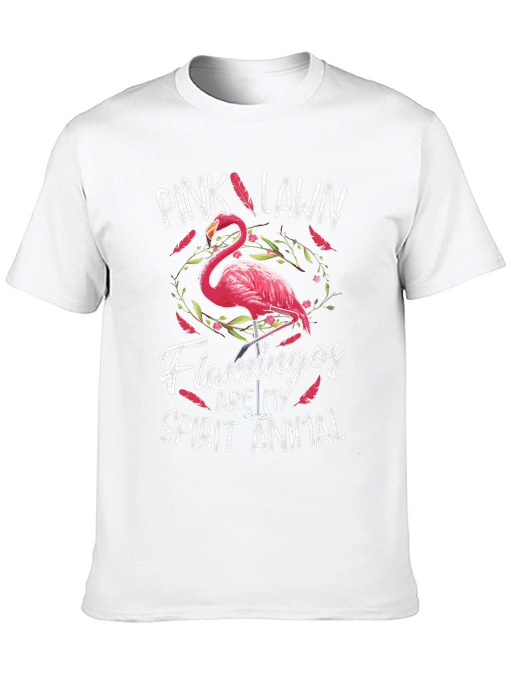 Pink Lawn Flamingos Spirit Animal T-Shirt