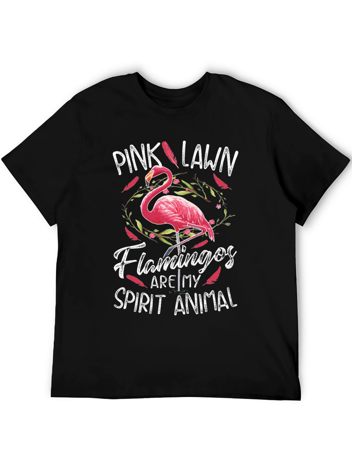 Pink Lawn Flamingos Spirit Animal T-Shirt