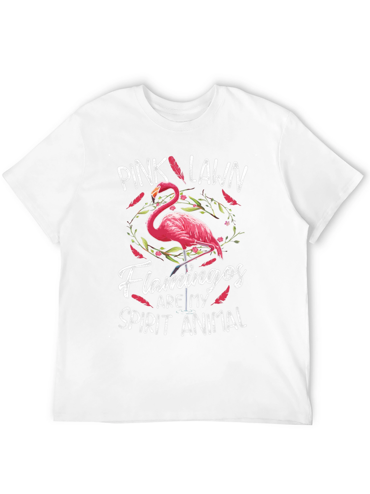 Pink Lawn Flamingos Spirit Animal T-Shirt