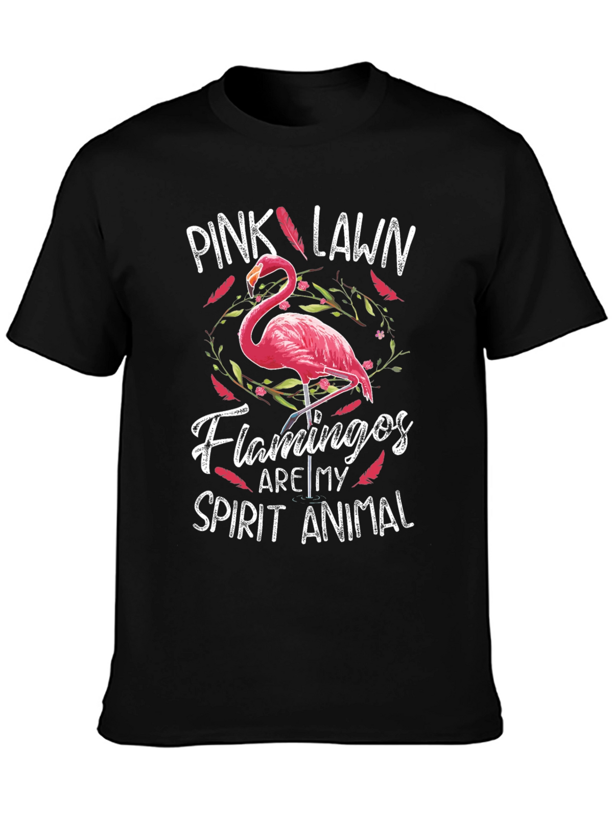 Pink Lawn Flamingos Spirit Animal T-Shirt