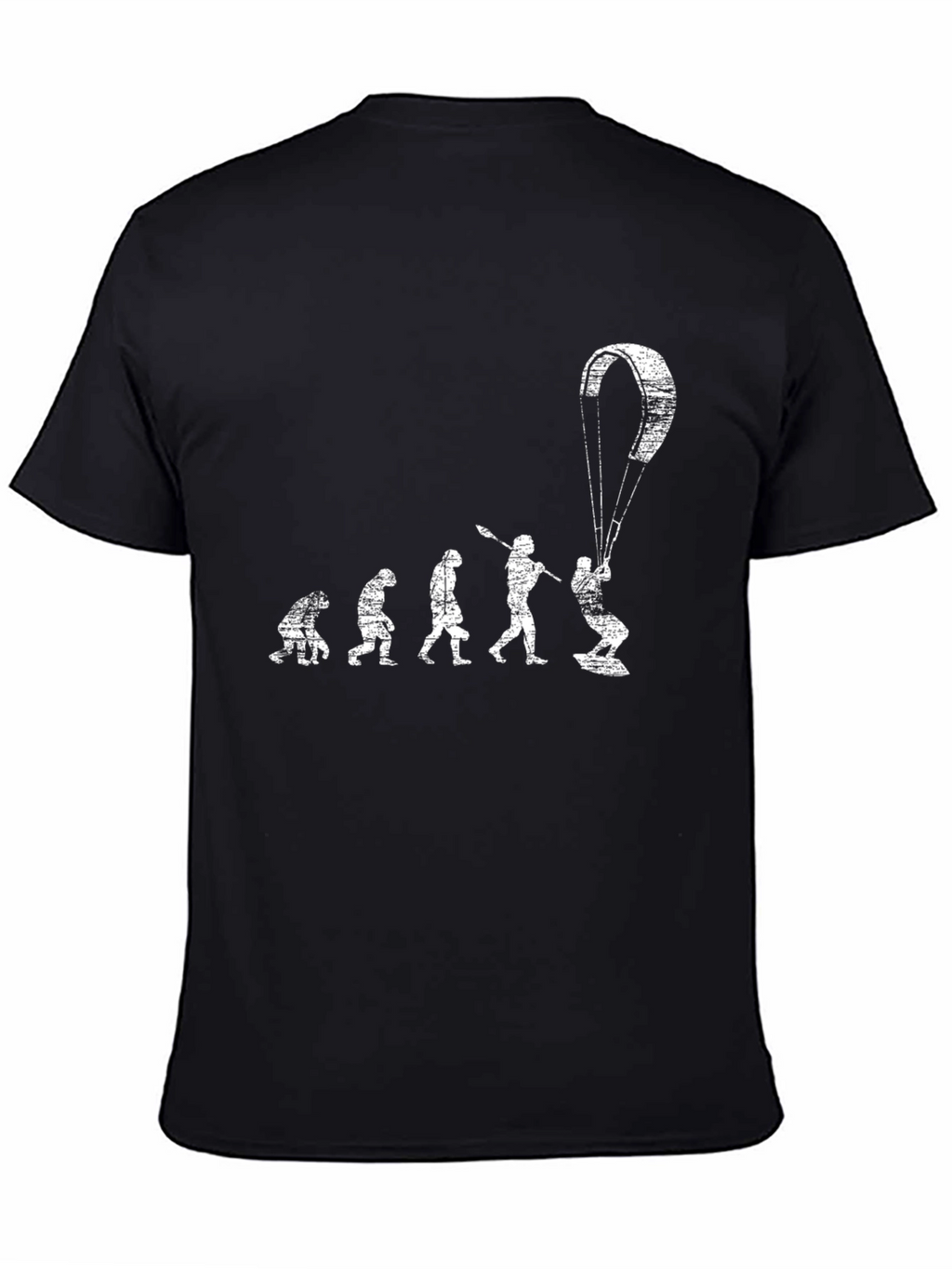 Kitesurfing Evolution T-Shirt - Black