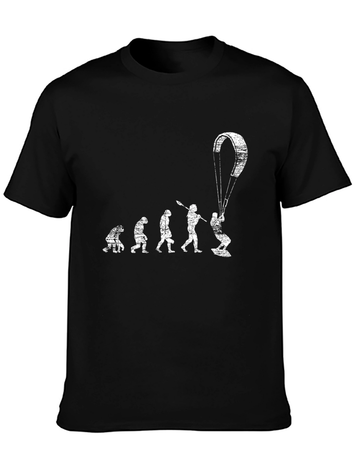 Kitesurfing Evolution T-Shirt - Black