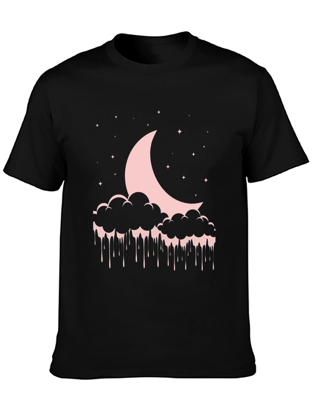Moon & Cloud Drip Graphic T-Shirt