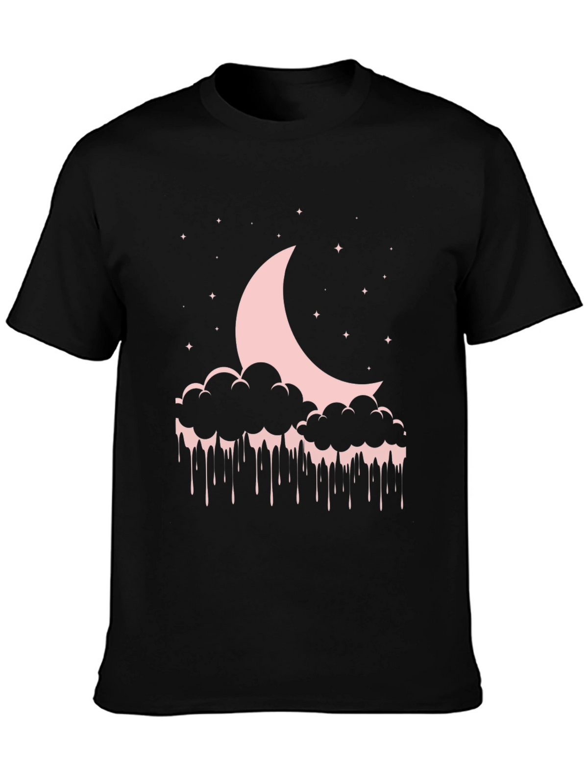 Moon & Cloud Drip Graphic T-Shirt