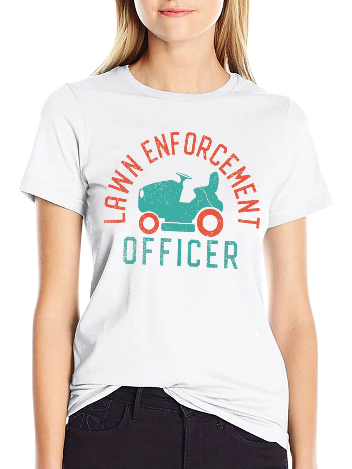 Lawn Enforcement Officer Funny Graphic Tee