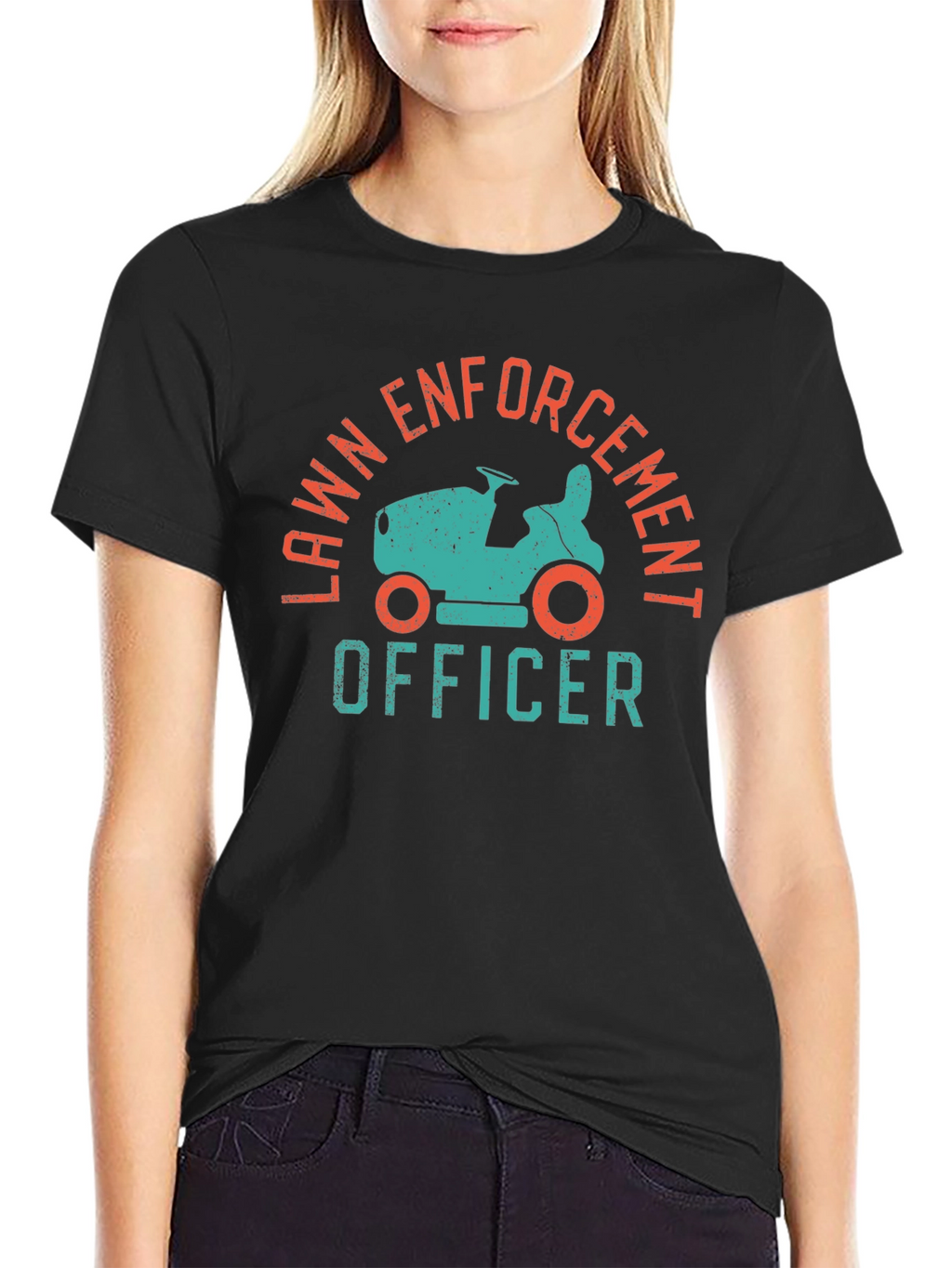 Lawn Enforcement Officer Funny Graphic Tee