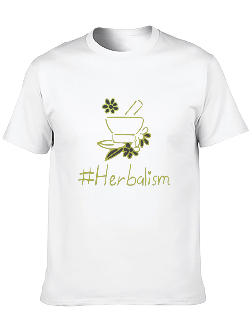 Herbalism T-Shirt - Black Cotton Graphic Tee