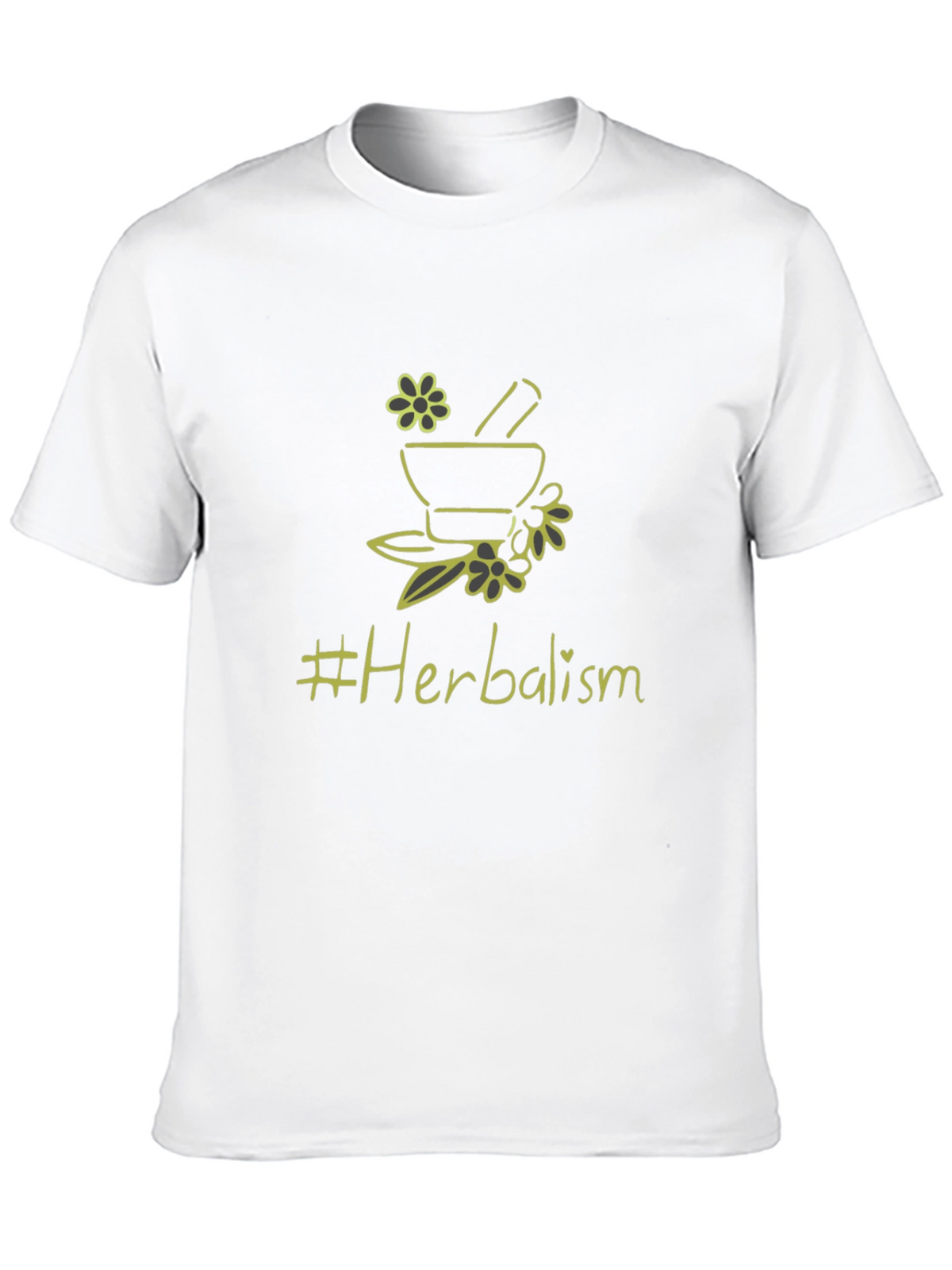 Herbalism T-Shirt - Black Cotton Graphic Tee